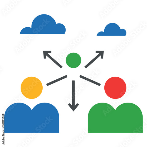 team collaboration icon