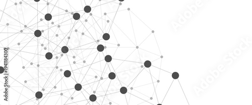 Abstract technology dot and line connection digital hi tech design concept background. Space for text. Vector illustration