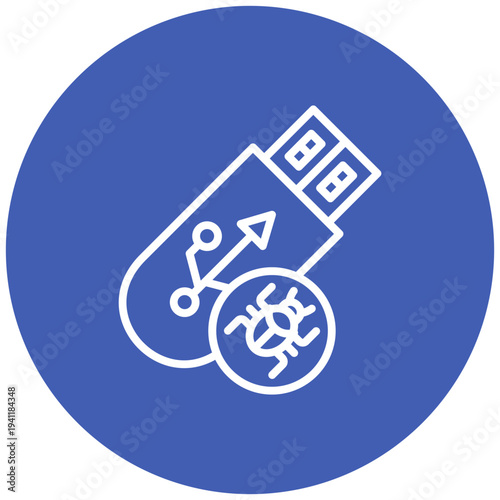 Pendrive Virus Icon