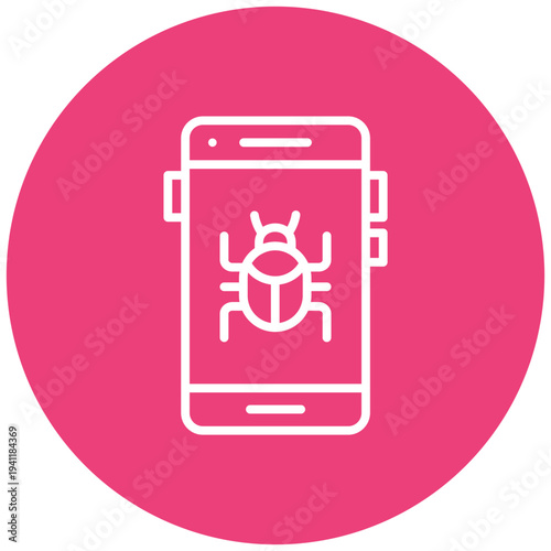 Mobile Virus Icon