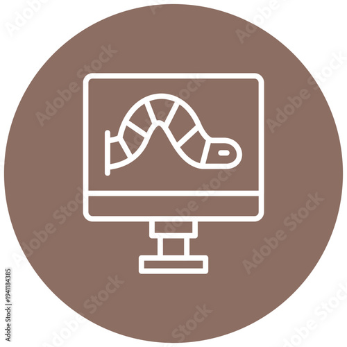 Computer Worm Icon