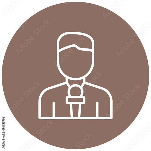 Male Journalist Icon