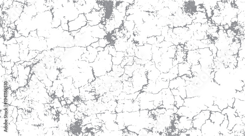 Gray cracked texture on white background grunge distressed