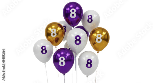 Wallpaper Mural Colorful Balloons on transparent background Torontodigital.ca