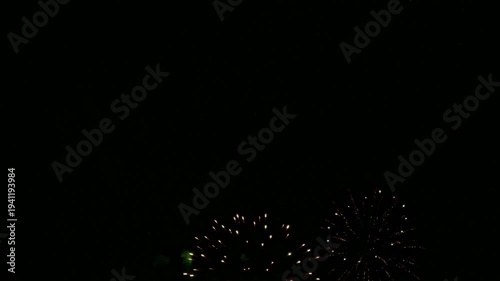 4K clip Beautiful Firework display
