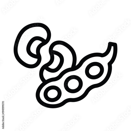 beans line icon illustration vector graphic.eps