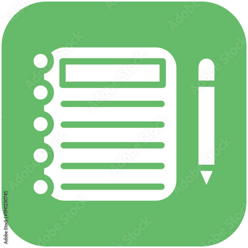 Notebook and Pencil Icon