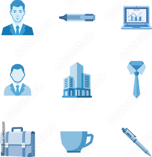 business icons set