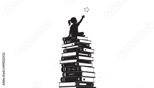 Education Silhouette Icon Set: Aspiration & Knowledge