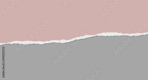 Torn Paper Background. Abstract Texture. Pink and Gray.