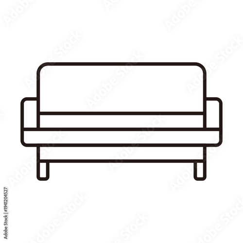 ソファのアイコン リビング・家具・インテリアデザイン用 / Sofa icon for living room and interior design