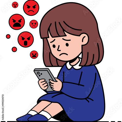 Cyberbullying Illustration