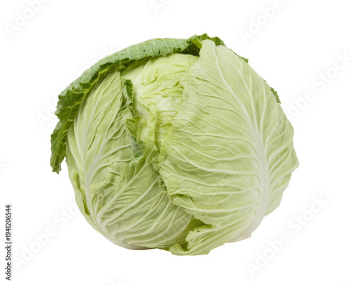 fresh cabbage isolated on white background