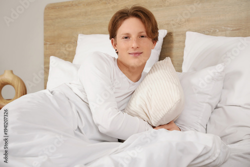 Handsome young happy man in...