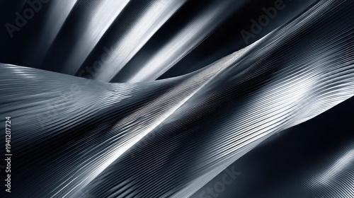 Abstract metallic wave forms