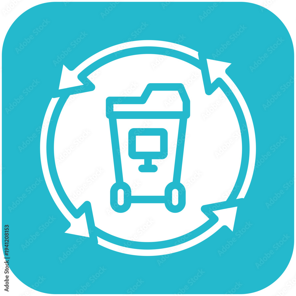 Fototapeta premium E WasteCampaign Icon