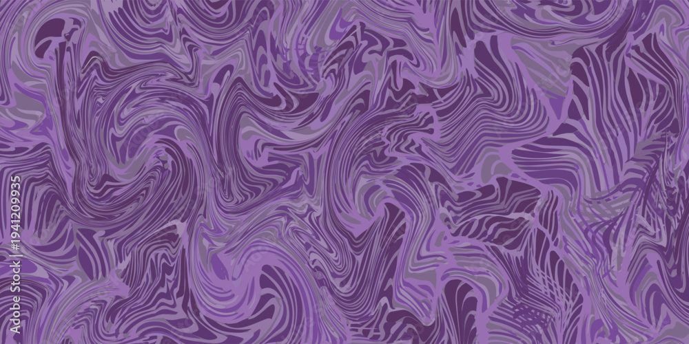 Fototapeta premium Abstract purple liquid marble texture background with swirling patterns.
