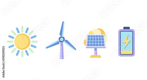 Renewable Energy Sources Set.