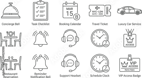 Customer Service Icons Set Flat Design Vector Support Concepts
