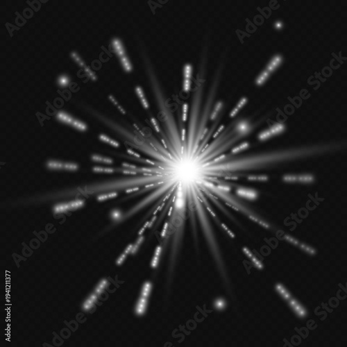 A sparkling background with a motion or falling effect of natural stars, ideal for banners, with elegant shimmering colo