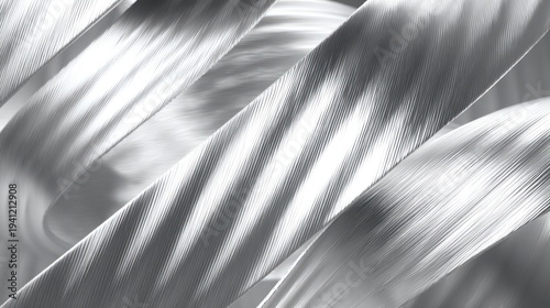 Abstract woven textured metallic strips