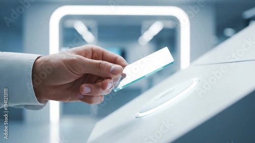 Scientist Handling Laboratory Equipment in Modern Lab.