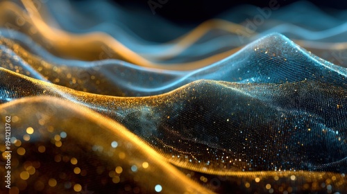 Abstract digital wave form render