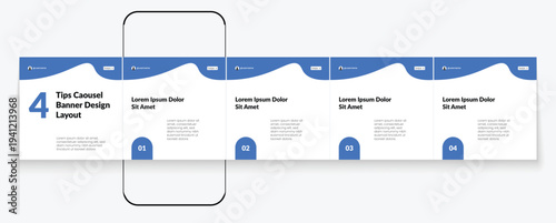 Set of LinkedIn carousel post, social media Instagram carousel post, modern and editable business carousel template design	