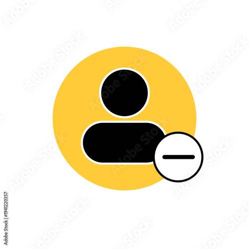 User remove icon UI illustration