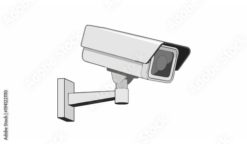 Modern CCTV camera icon surveillance security vector isolated on white background