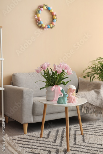 Interior of modern living r...