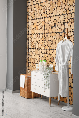 Interior of room with laund...