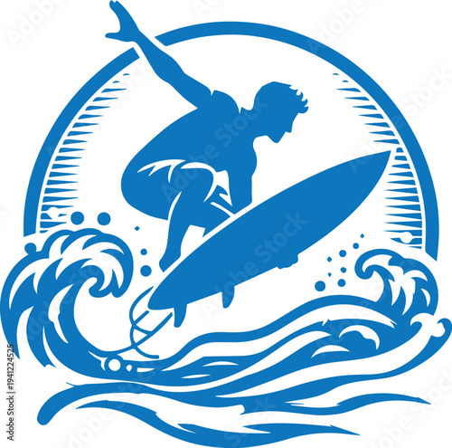 Surfing on the California Coast