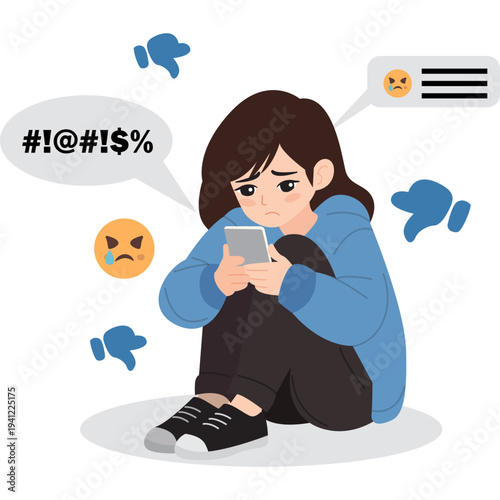 Cyberbullying Illustration