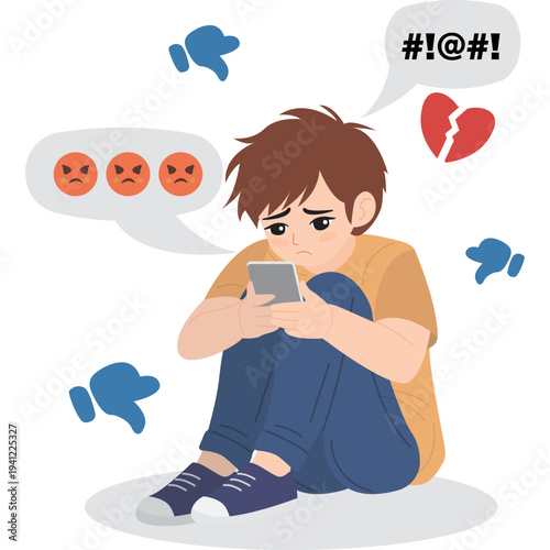 Cyberbullying Illustration