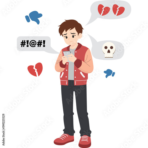 Cyberbullying Illustration