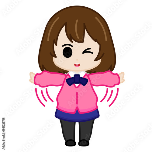 Cute Girl Illustration