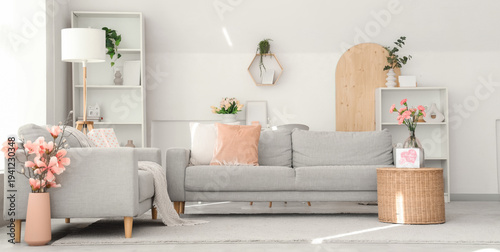 Interior of living room dec...