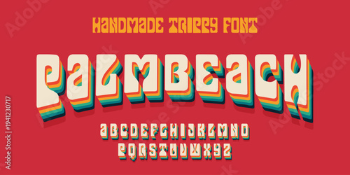 A handmade trippy font with editable text style effect in luxury shine word theme.