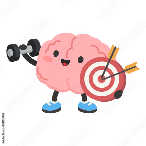 Brain Lifting Weights and Hitting Target