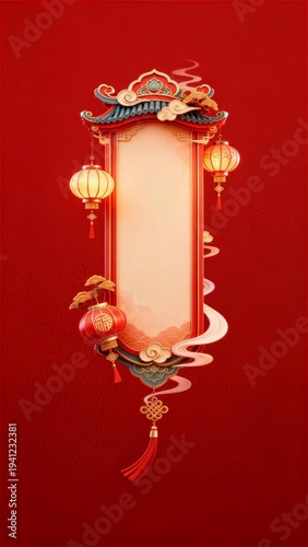 Chinese-Style Text Border Design Assets
