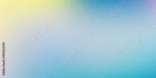 Abstract soft grainy gradient background with blue yellow and purple pastel colors blurry mesh texture for modern UI UX design and social media