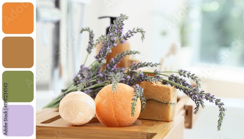 Bath bombs, soap bars and l...