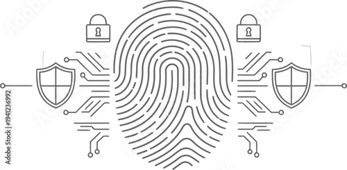 Secure data transmission with biometrics
