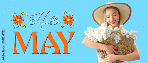 Young woman with bag of lil...