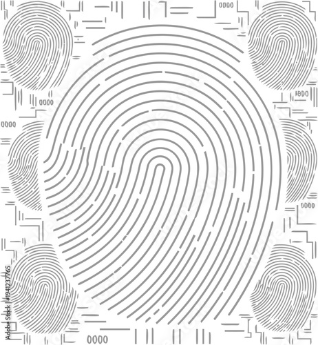 Fingerprint analysis chart