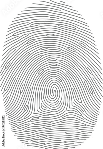 Unique fingerprint impression