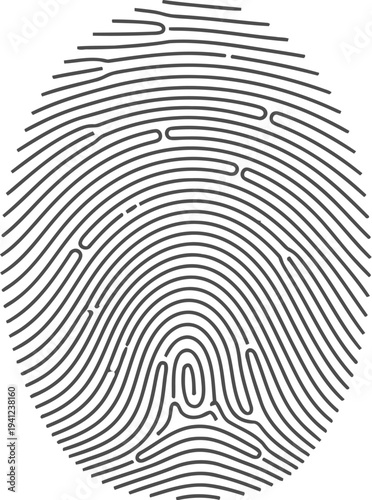 Black and white fingerprint