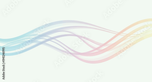 Abstract flowing pastel waves background design, a colorful and dynamic vector illustration perfect for modern graphic projects and digital presentations