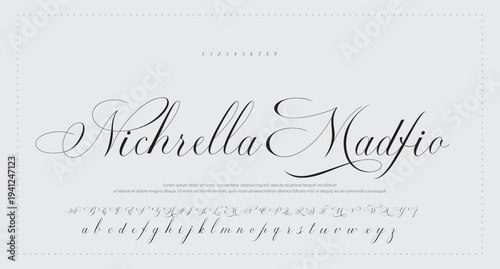 elegant handwritten font that captures a realistic signature style, great for personal logos and stationery.